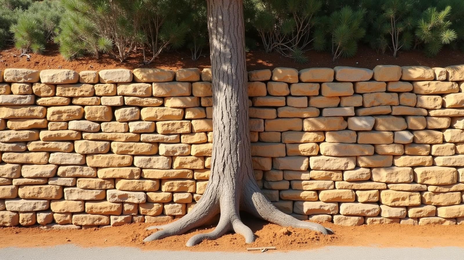 Racines d'arbres et mur de soutènement : un voisinage à surveiller