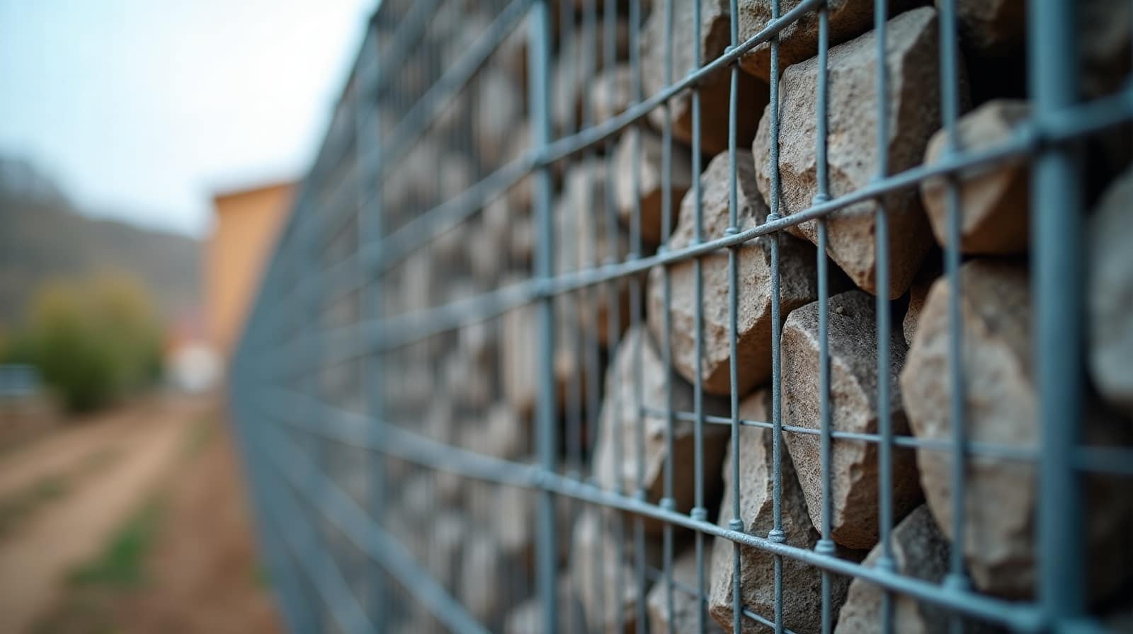 Poser un mur de soutènement en gabions