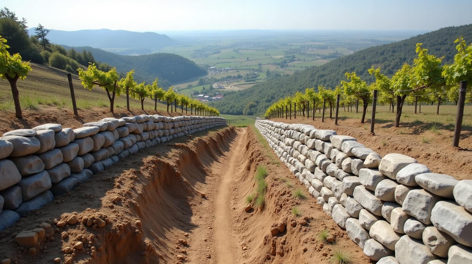 Coteaux viticoles et terrasses fluviatiles de l'Isère à Châteauneuf-sur-Isère