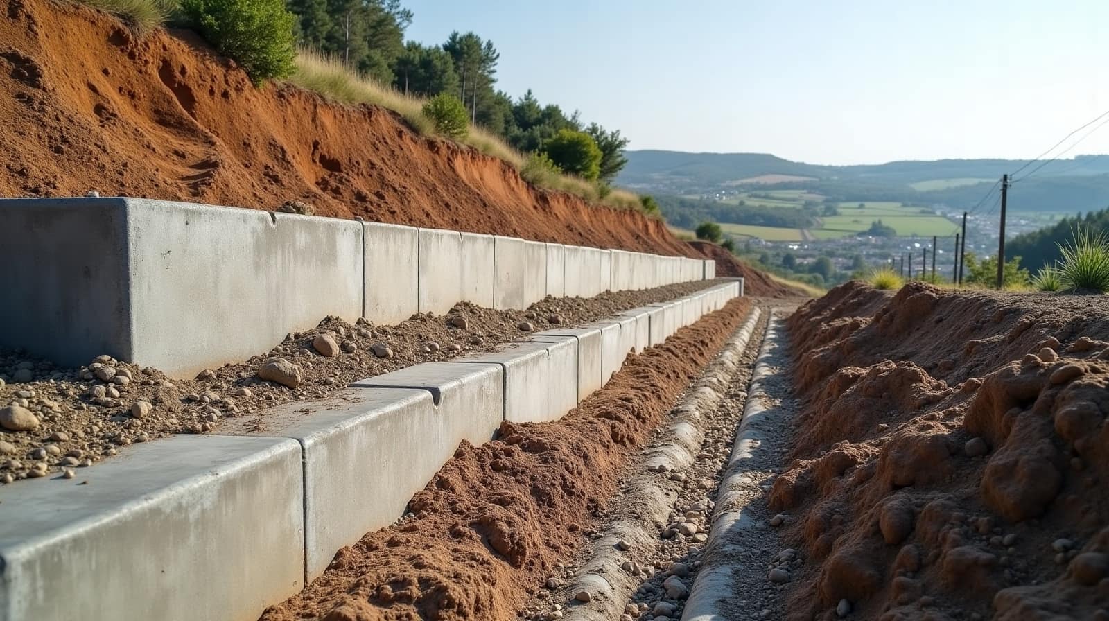 Coteaux nets en périphérie de Livron-sur-Drôme, vers le plateau